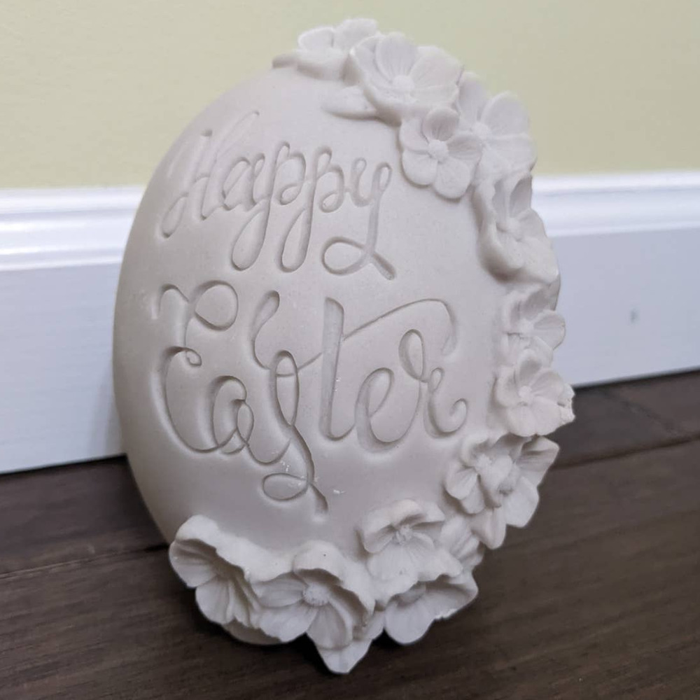 3/$20 new 5" happy easter flower floral egg decor diy craft crafting